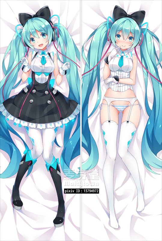 hatsune miku and magical mirai miku (vocaloid and 1 more) drawn by bakugadou