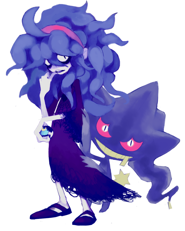 hex maniac and banette (pokemon and 1 more) drawn by 8r00t4l