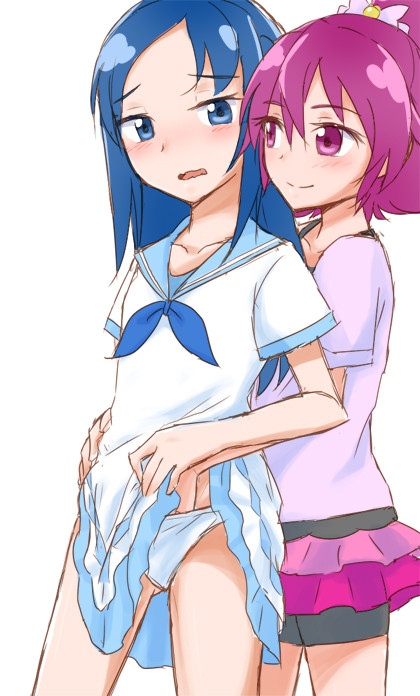 hishikawa rikka and aida mana (precure and 1 more) drawn by minu