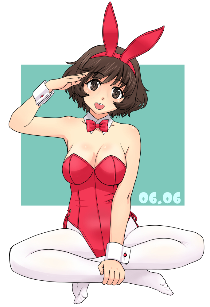 akiyama yukari (girls und panzer) drawn by uona_telepin