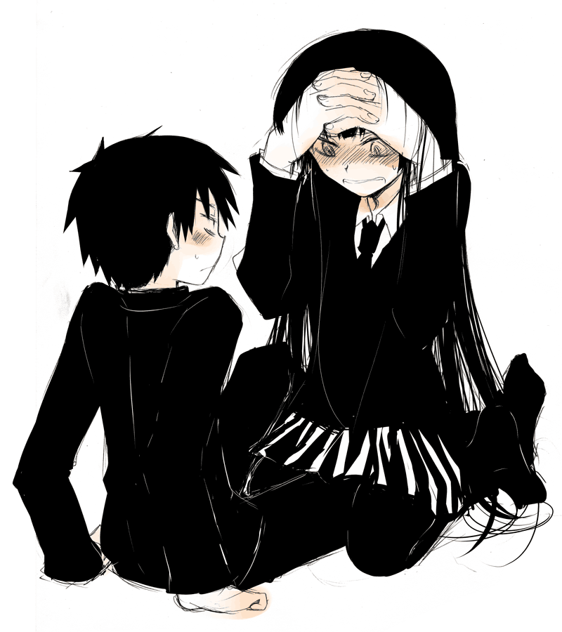 girlfriend and boyfriend (houkago play) drawn by shima_tokio