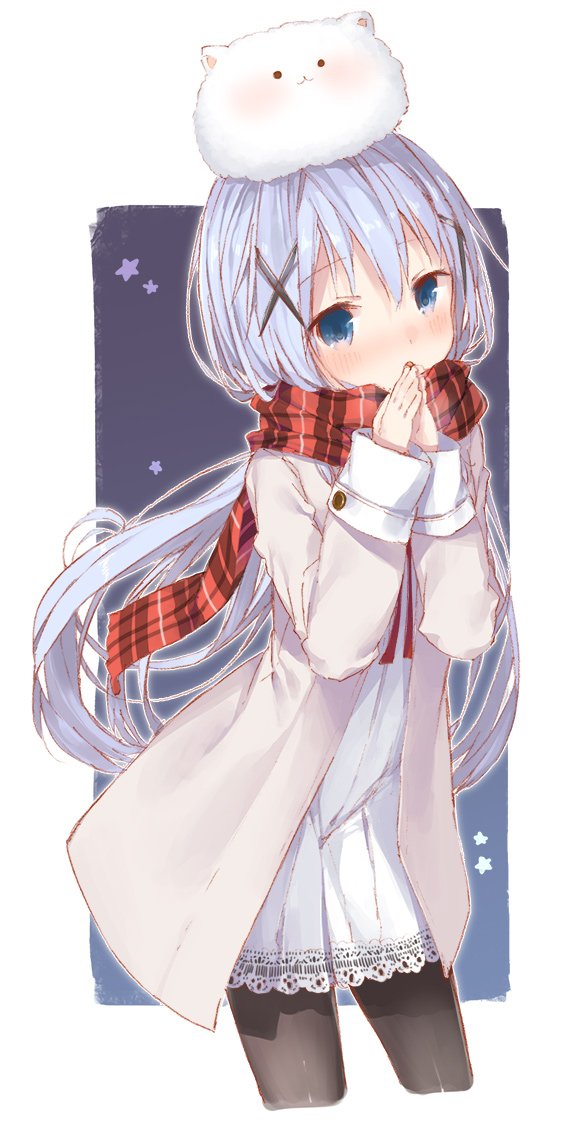 kafuu chino and tippy (gochuumon wa usagi desu ka?) drawn by tokuno_yuika