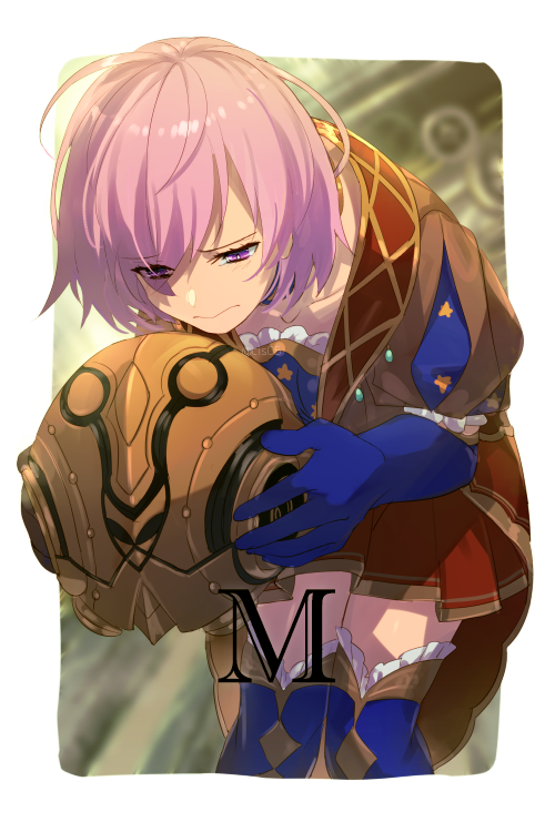mash kyrielight, leonardo da vinci, and mnemosyne (fate and 1 more) drawn by echo_(circa)