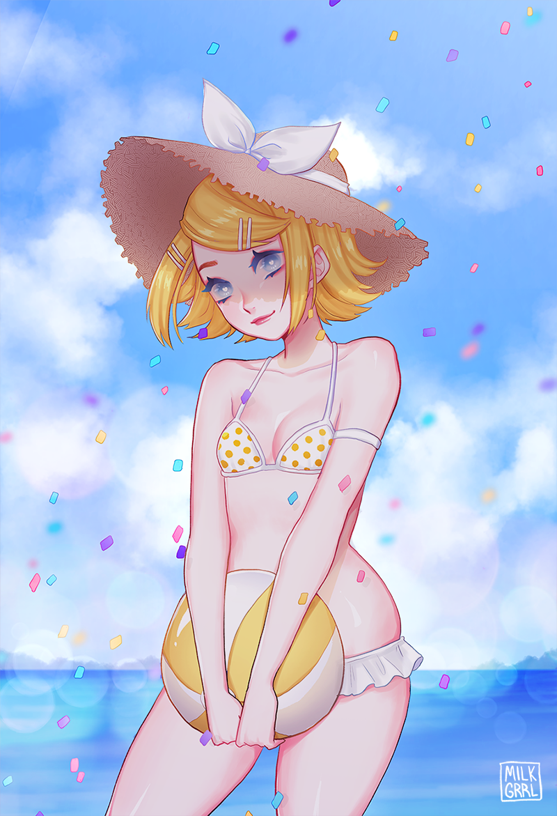 kagamine rin (vocaloid) drawn by shari_cote