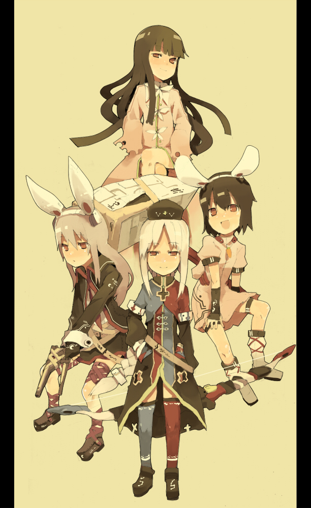 reisen udongein inaba, houraisan kaguya, inaba tewi, and yagokoro eirin (touhou) drawn by fuukadia_(narcolepsy)