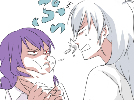 sion eltnam, riesbyfe stridberg, and sion tatari (tsukihime and 1 more) drawn by 6_(yuchae)