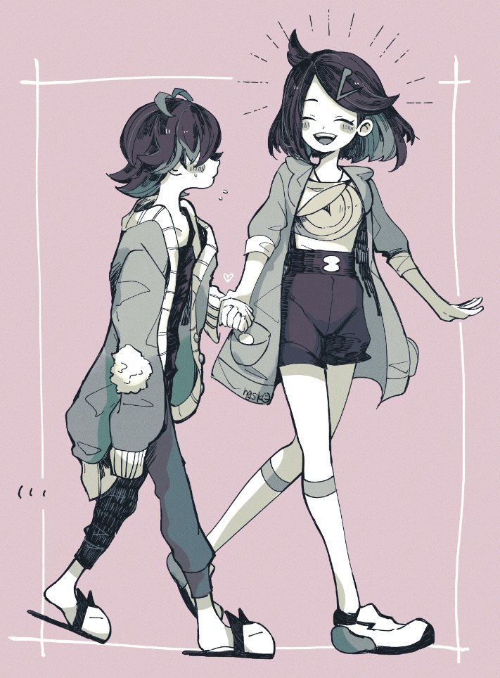 liko and dot (pokemon and 1 more) drawn by ngsksan