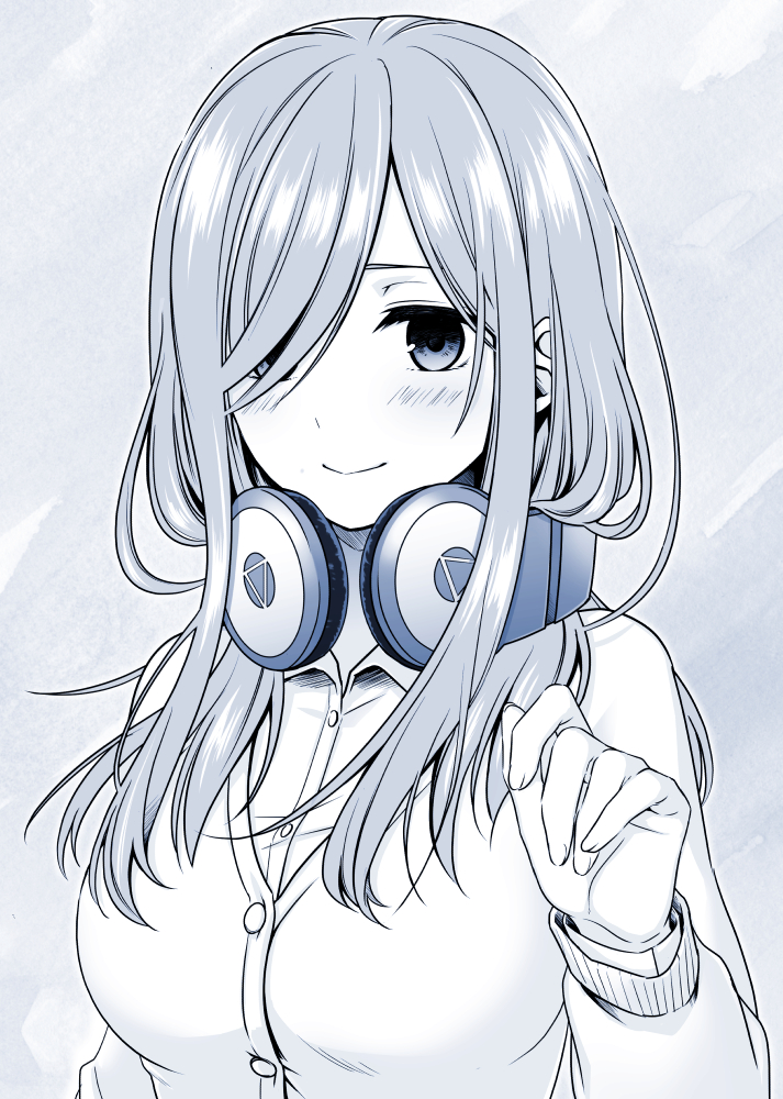 nakano miku (go-toubun no hanayome) drawn by irino