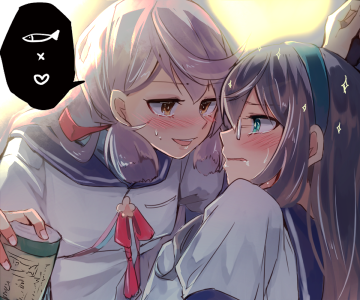 ooyodo and akashi (kantai collection) drawn by kouga_(mutsumi)
