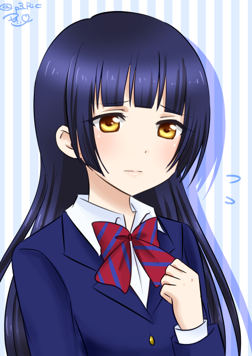 sonoda umi (love live! and 1 more) drawn by ric._(marchen_mozuku)
