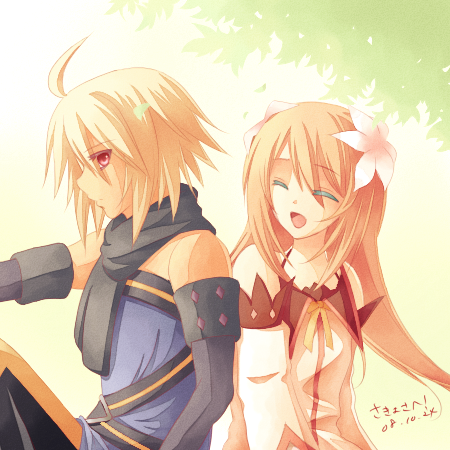 marta lualdi and emil castagnier (tales of and 2 more) drawn by kai_aki
