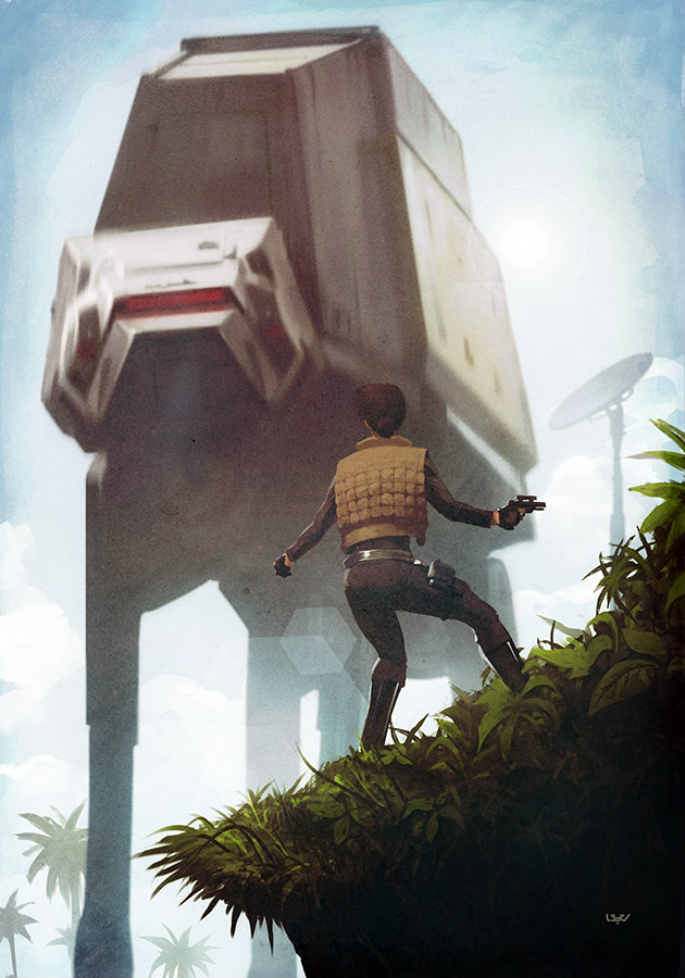 jyn erso (star wars and 1 more) drawn by yvan_quinet