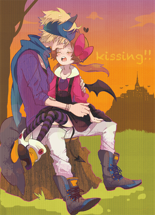 lyra and morty (pokemon and 1 more) drawn by pomeko