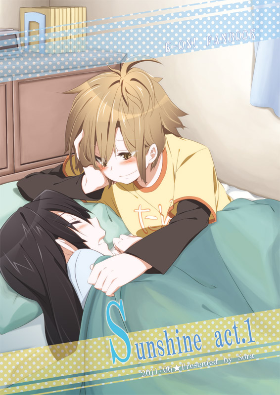 akiyama mio and tainaka ritsu (k-on!) drawn by sora_(sky_s04)