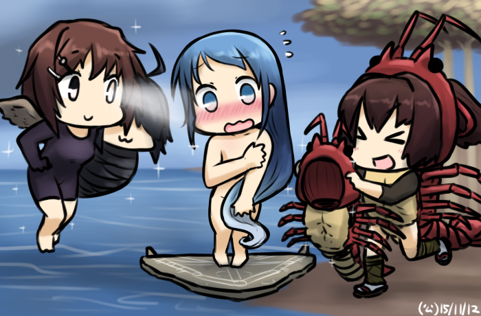 samidare, ise, furutaka, kako, and furutaka kai ni (kantai collection and 1 more) drawn by hamu_koutarou