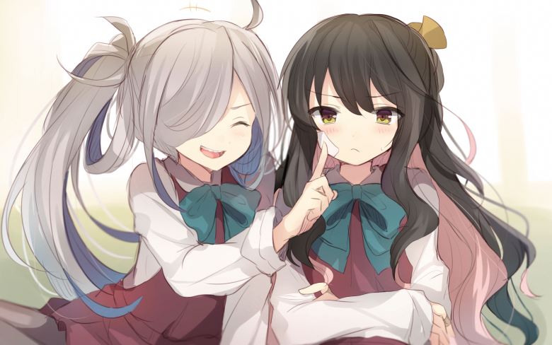 naganami and asashimo (kantai collection) drawn by hiiragi_souren
