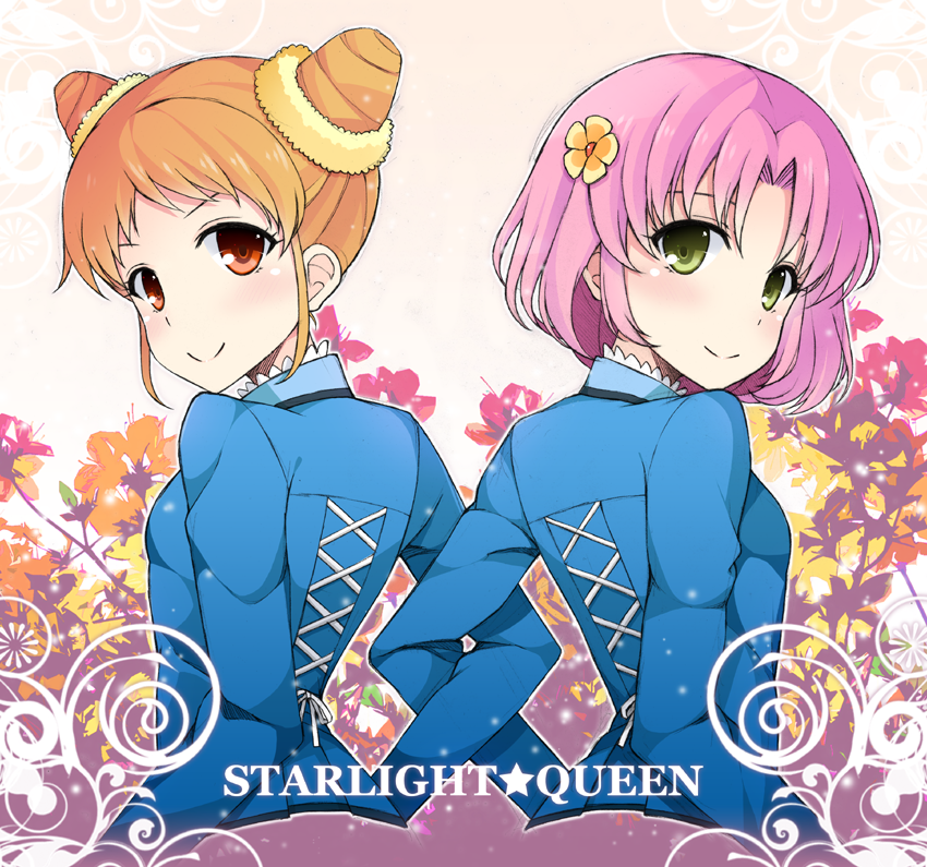 arisugawa otome and kitaoji sakura (aikatsu!) drawn by yatsune_rika