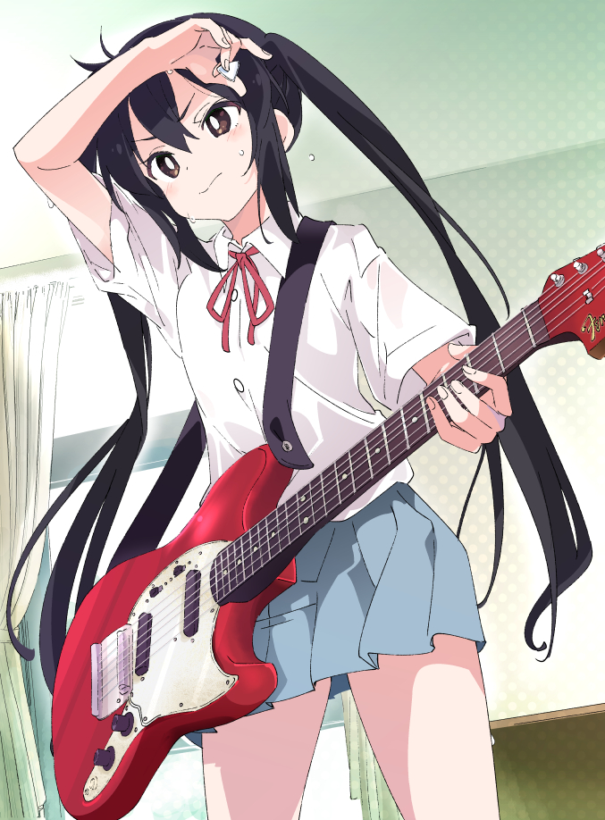 nakano azusa (k-on! and 1 more) drawn by ixy