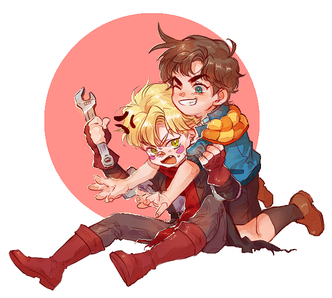 joseph joestar and caesar anthonio zeppeli (jojo no kimyou na bouken and 1 more) drawn by homil22