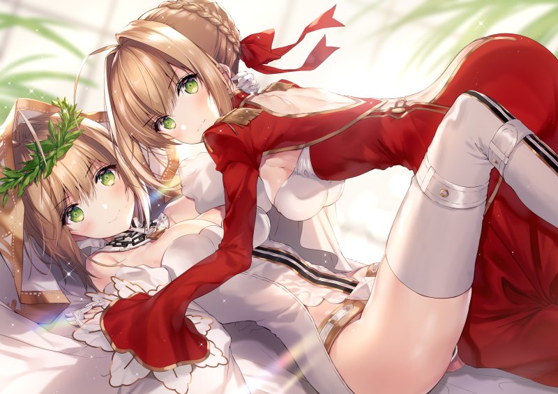 nero claudius (fate and 1 more) drawn by necomi