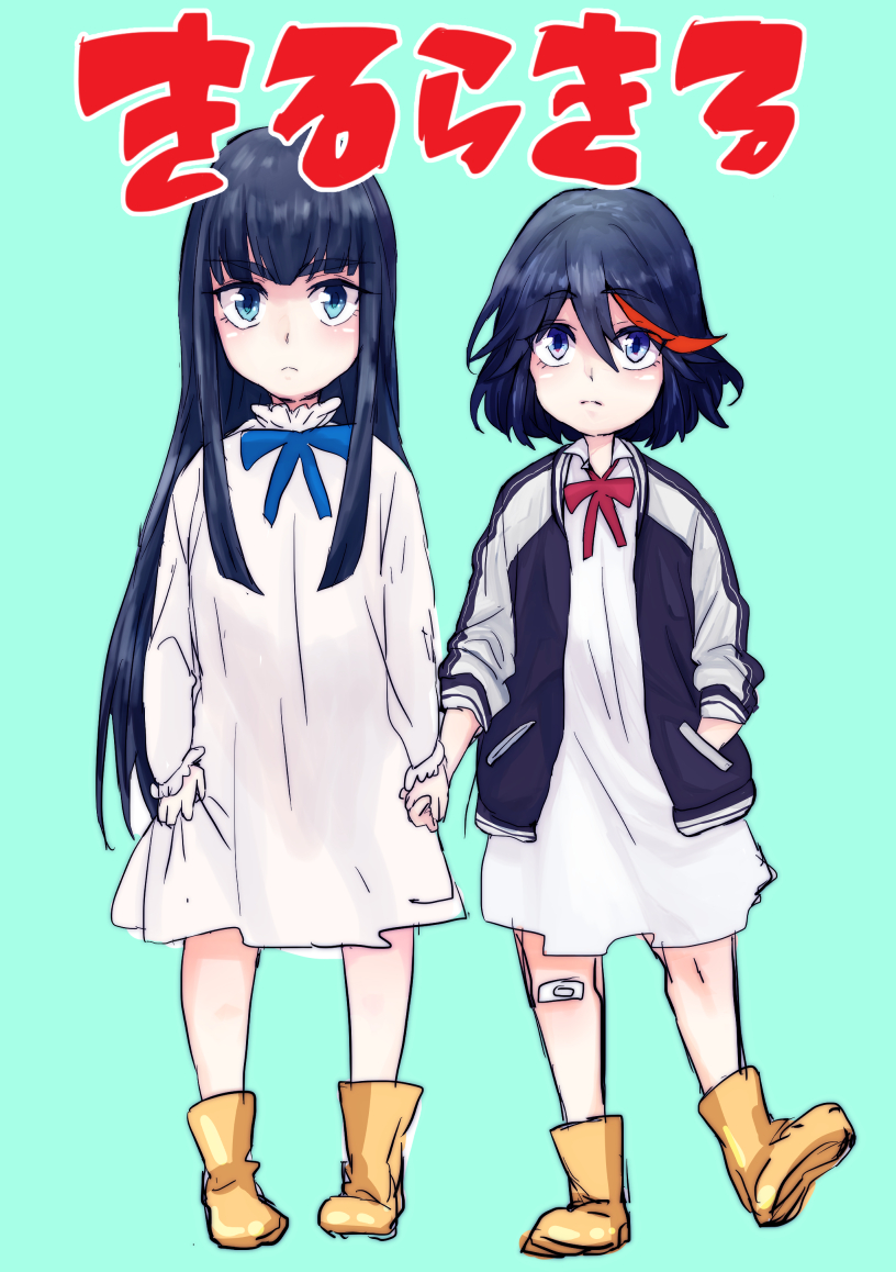 matoi ryuuko and kiryuuin satsuki (kill la kill) drawn by yunkru