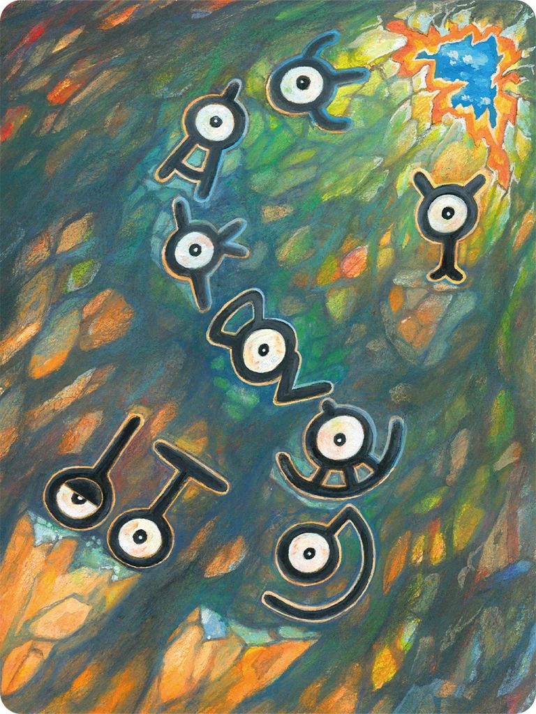 unown, unown a, unown t, unown k, unown u, and 5 more (pokemon and 1 more)