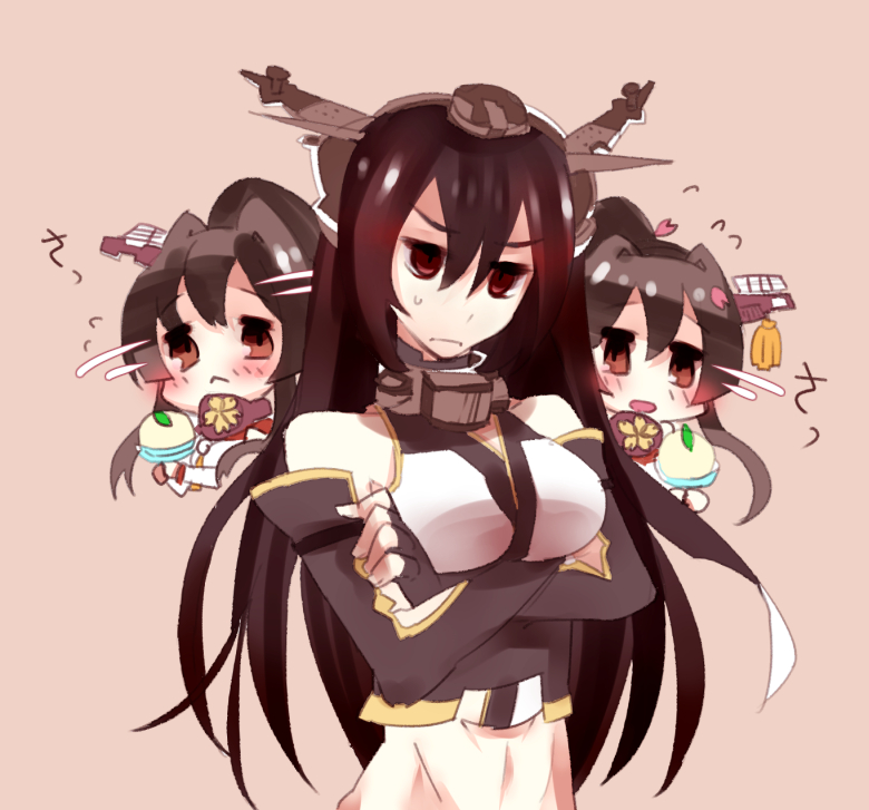 nagato and yamato (kantai collection) drawn by yomogi_mochi_(ikuyaairi)