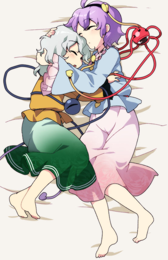 komeiji koishi and komeiji satori (touhou) drawn by kuroyurihaze