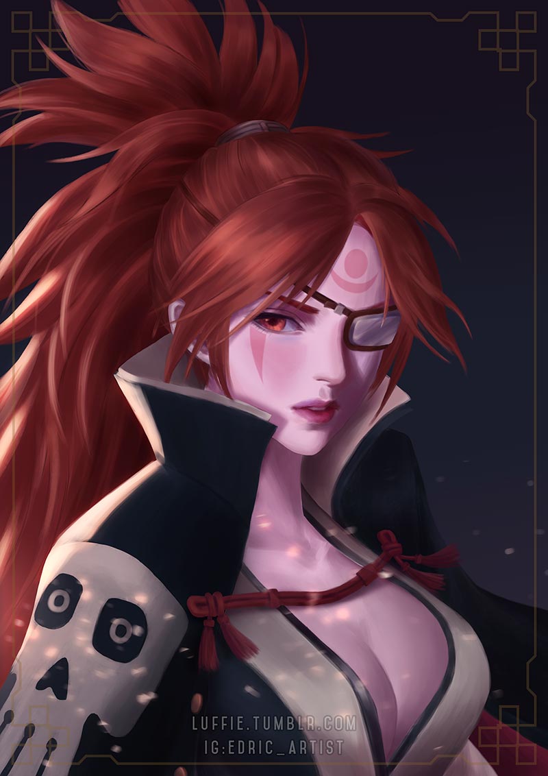 baiken (guilty gear and 1 more) drawn by luffie