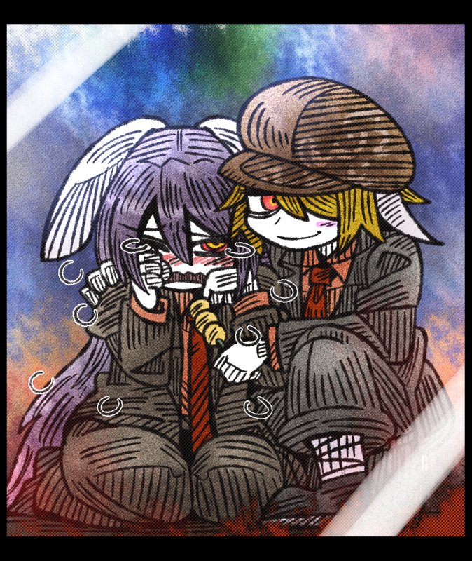 reisen udongein inaba and ringo (touhou) drawn by suenari_(peace)