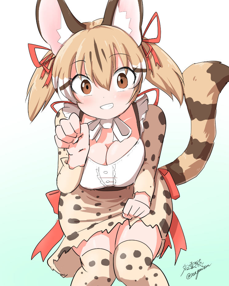 large-spotted genet (kemono friends and 2 more) drawn by taurine_8000mg
