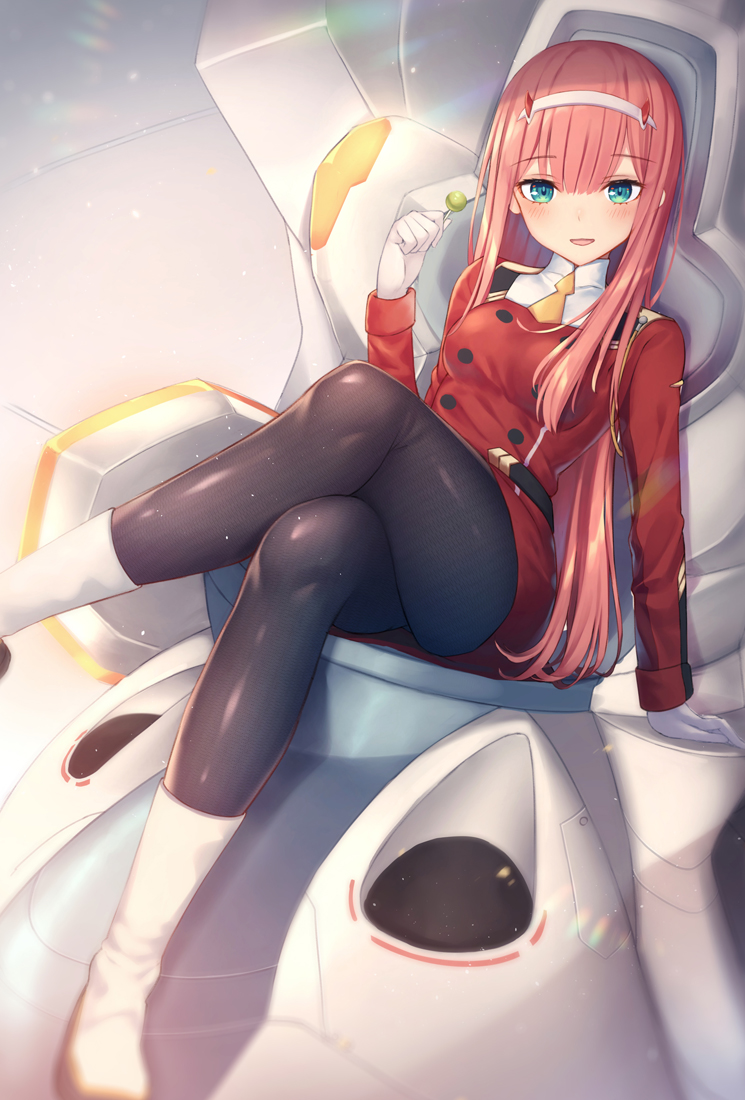 zero two (darling in the franxx) drawn by kawami_nami