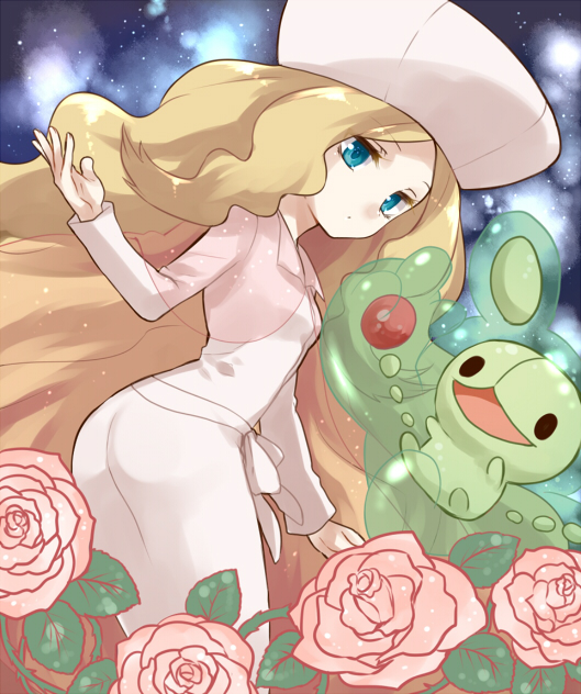 caitlin and reuniclus (pokemon and 2 more) drawn by irouha