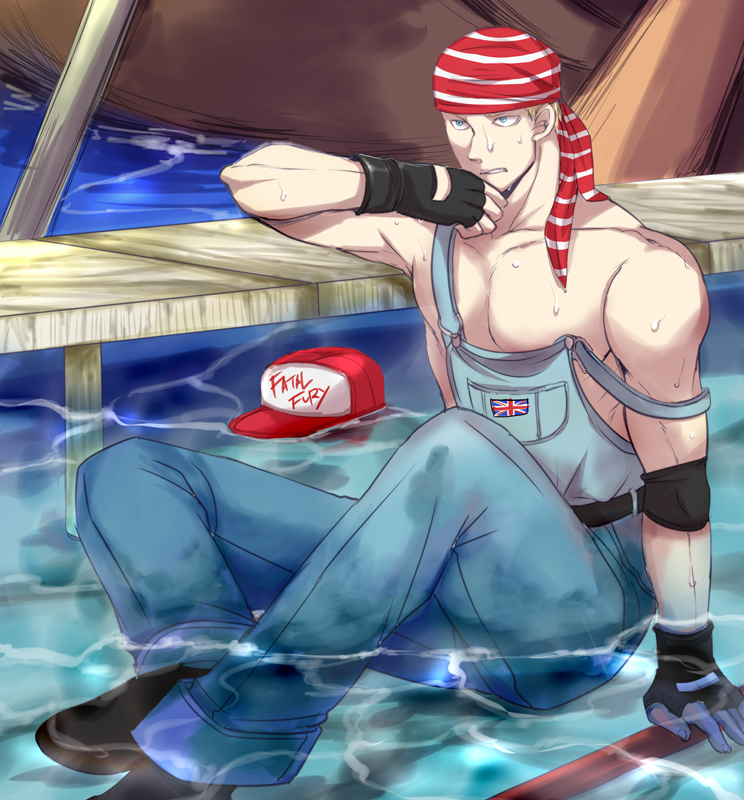 terry bogard and billy kane (the king of fighters and 1 more) drawn by yk_(waikeee)