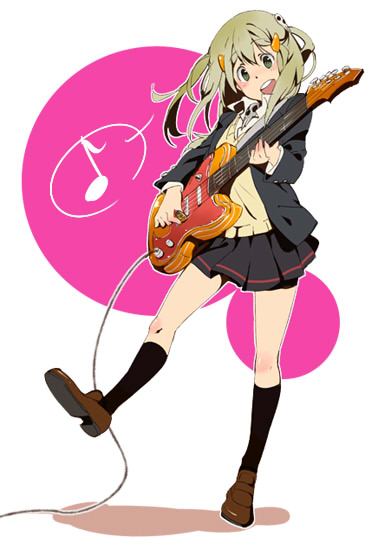 hirasawa yui and maka albarn (k-on! and 1 more) drawn by shuri_(84k)