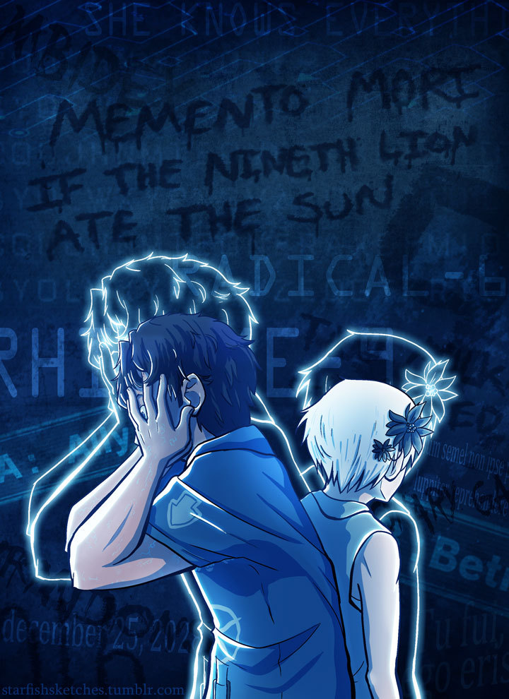 phi and sigma (kyokugen dasshutsu and 1 more) drawn by thestarfishface