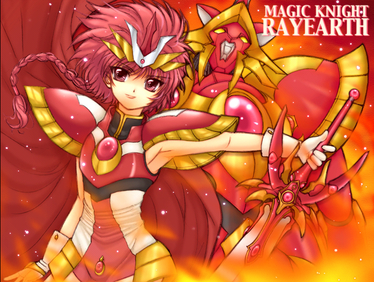 shidou hikaru and rayearth (magic knight rayearth) drawn by kannagi_kaname