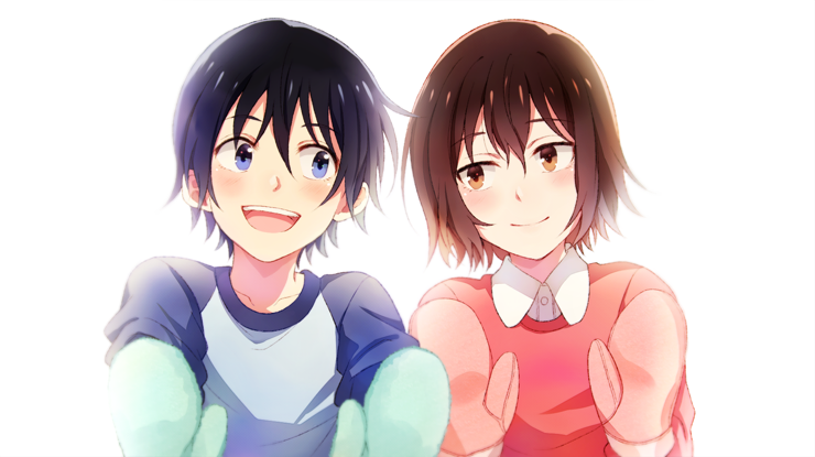 hinazuki kayo and fujinuma satoru (boku dake ga inai machi) drawn by sasakura34