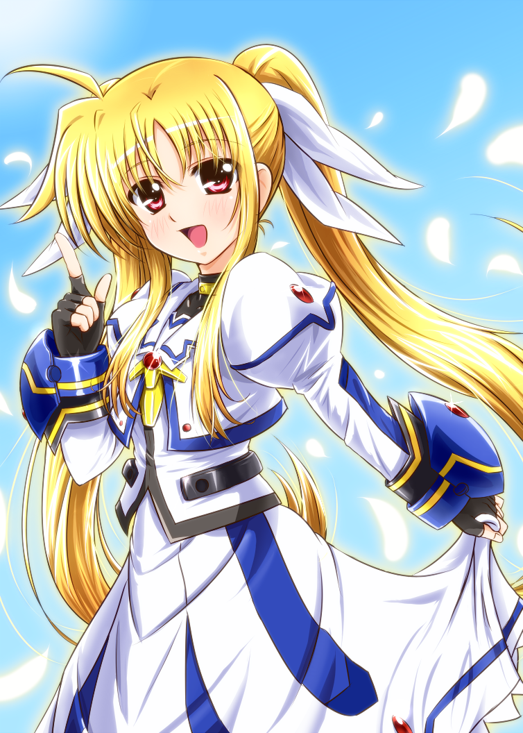 fate testarossa and takamachi nanoha (lyrical nanoha and 2 more) drawn by diesel-turbo
