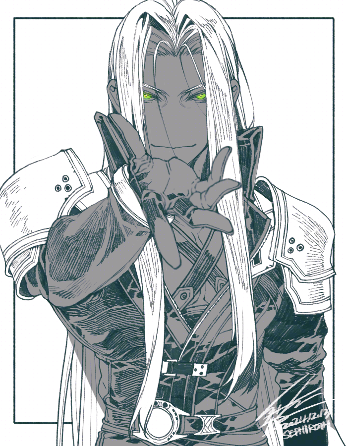 sephiroth (final fantasy and 3 more) drawn by hiryuu_(kugelcruor)