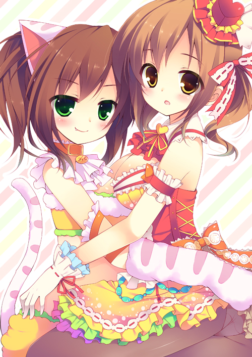 maekawa miku and totoki airi (idolmaster and 1 more) drawn by izumi_yuhina