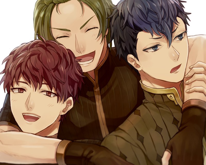 python, forsyth, and lukas (fire emblem and 1 more) drawn by akke