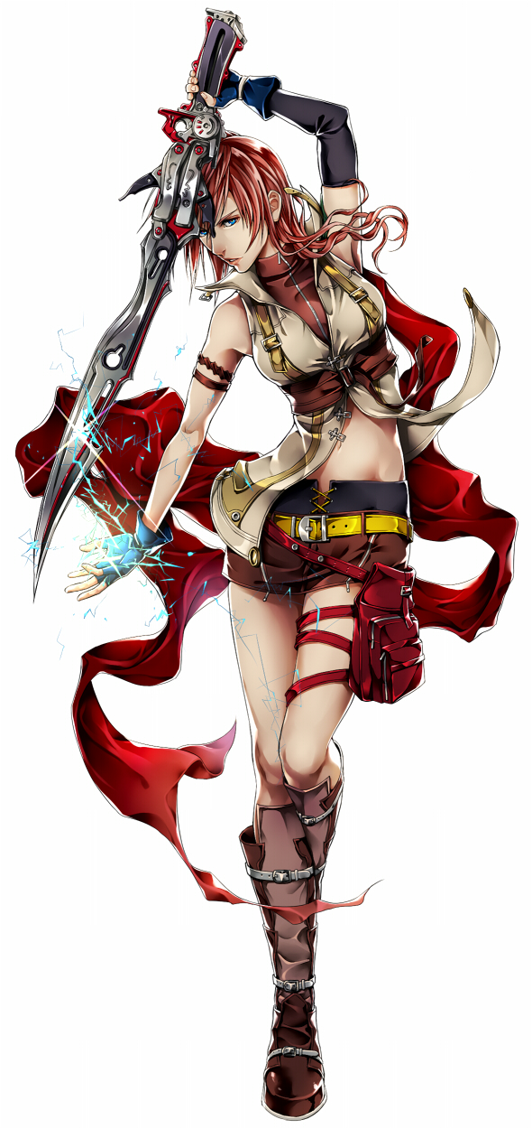 lightning farron (final fantasy and 1 more) drawn by hiromyan