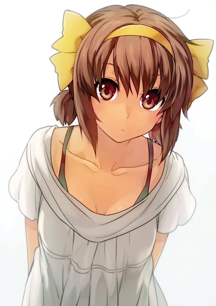 suzumiya haruhi (suzumiya haruhi no yuuutsu) drawn by puyo_(puyotopia)