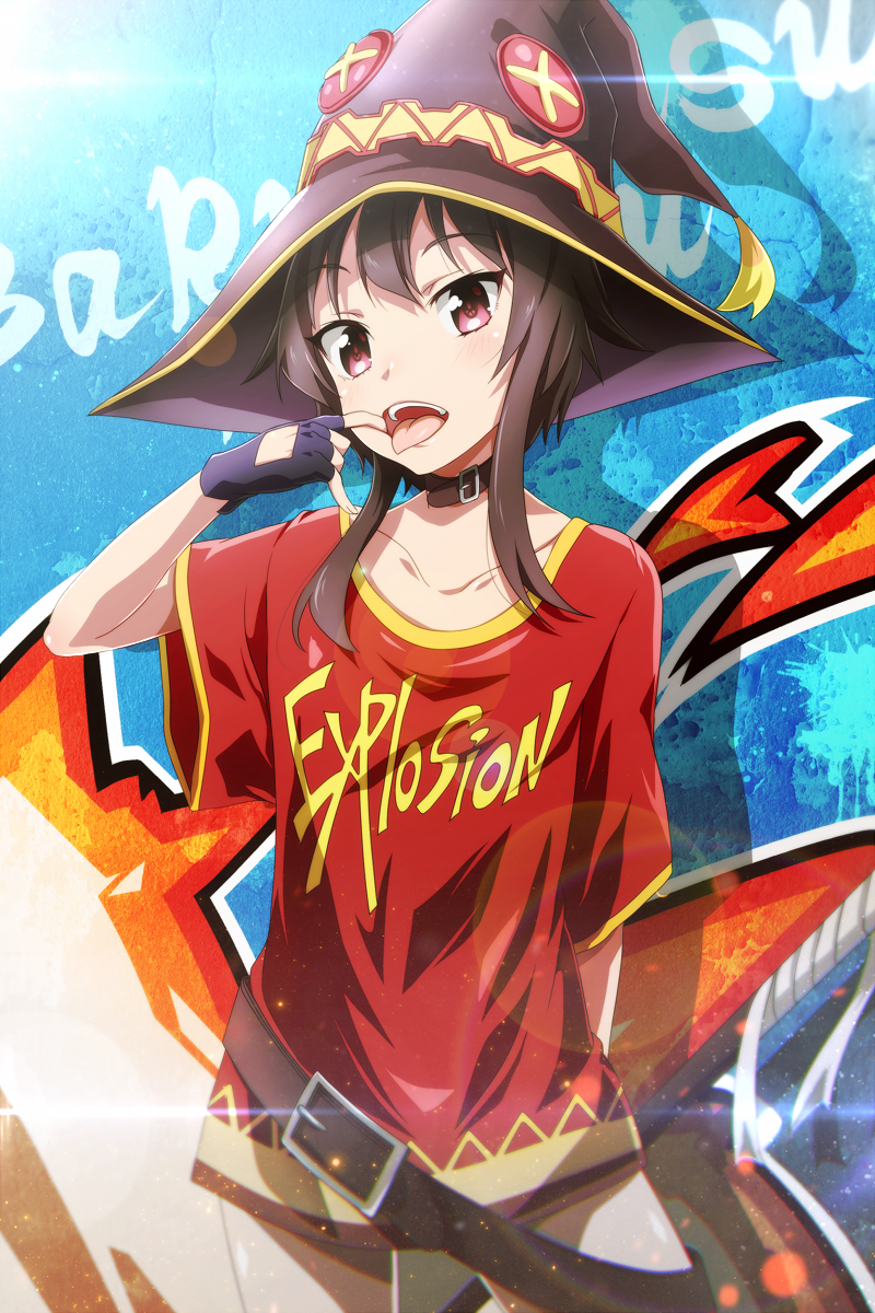 megumin (kono subarashii sekai ni shukufuku wo!) drawn by tanashi_(mk2)
