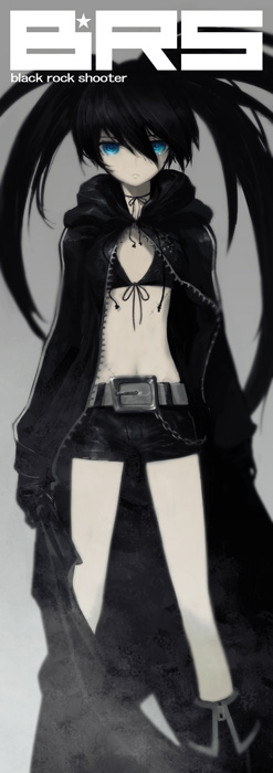 black rock shooter (black rock shooter) drawn by huke