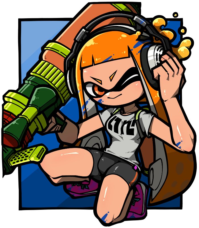 inkling player character, inkling girl, and kaori (splatoon and 1 more) drawn by name_omoitukan2