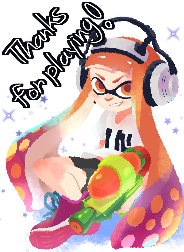 inkling player character, inkling girl, and kaori (splatoon and 1 more) drawn by mira_2420