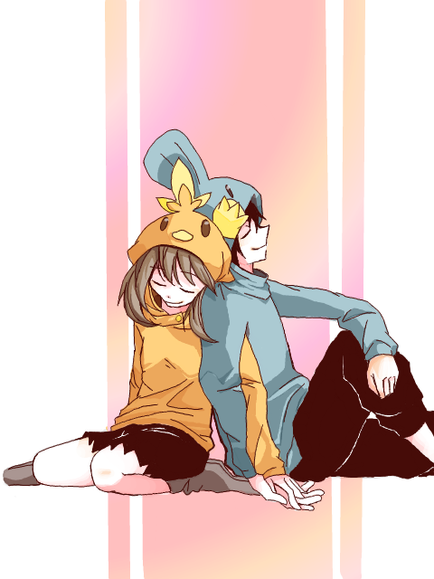 may, brendan, torchic, and mudkip (pokemon and 1 more) drawn by hikari_ryuu