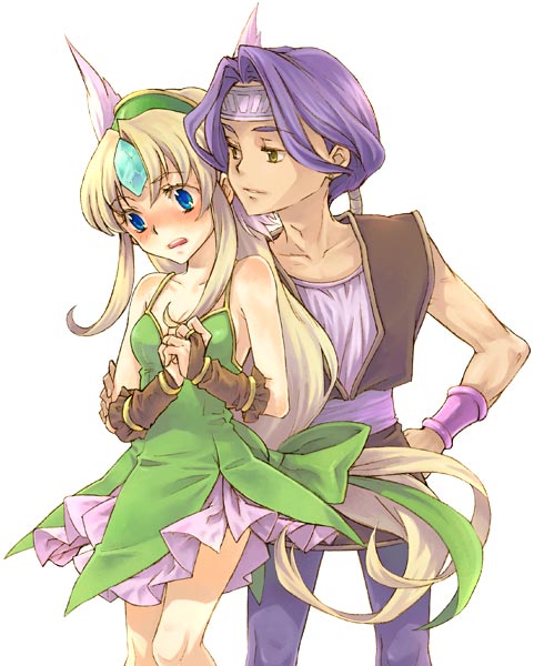 riesz and hawkeye (seiken densetsu and 1 more) drawn by saikachi_(ogre_tree)